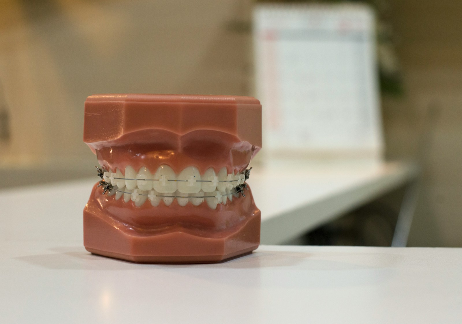 denture on white board